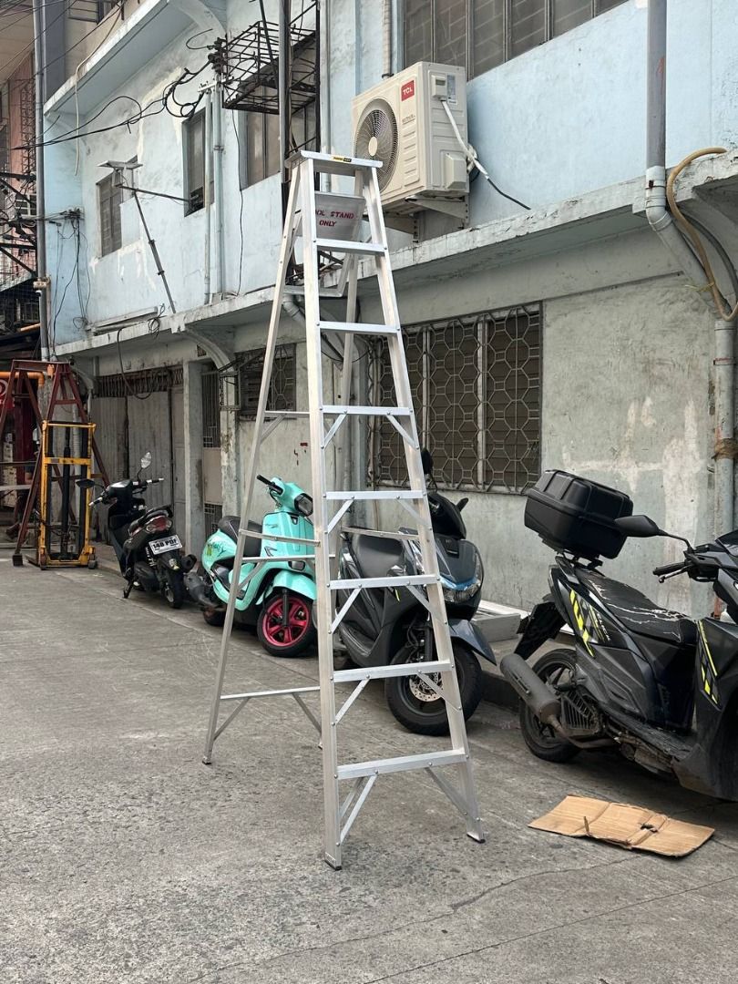 ALUMINUM LADDER A-TYPE (Category: Everything Else Others) located in Manila. Submitted by 09171479278_elsie. (Listing ID 1467649541, Image 1). Description: ALUMINUM LADDER A-TYPE.