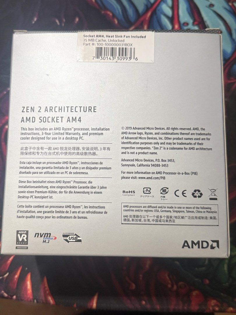 AMD Ryzen 5 3600 6-core CPU Processor w/ AMD Wraith Stealth CPU Cooler + ORIGINAL BOX (Category: Computer Parts) located in Manila. Submitted by fifthwinter (Listing ID 1467716367, Image 3). Description: 🖥️ AMD Ryzen 5 3600 6-core CPU Processor w/ AMD Wraith Stealth CPU Cooler ✨ Condition: 10/10 • Great condition • Newly cleaned • No bent pins • No issues — fully working • CPU fan cooler included • Comes with the original box 📦 📌 Reason for Se
