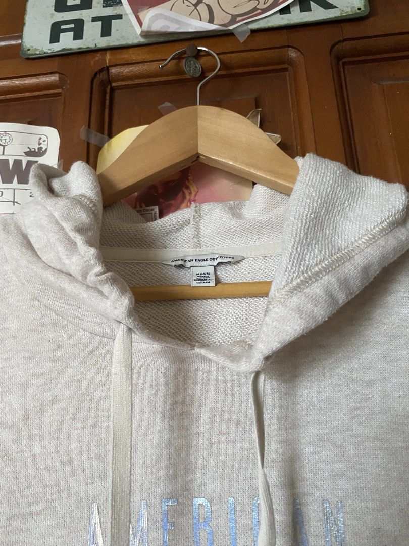 American Eagle Hoodie with Holo Prints (Category: Coats, Jackets and Outerwear) located in Calamba. Submitted by wearlikenobody (Listing ID 1467653735, Image 3). Description: Length: 24.5” Width: 22” Condition: 10/10 Issue: none Size: M on tag.
