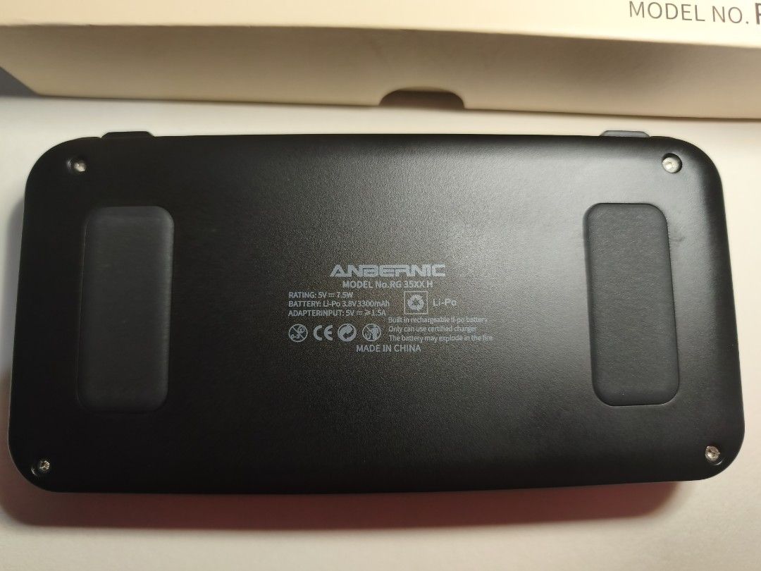 Anbernic RG35XX H (Category: Others) located in Quezon City. Submitted by Geroos (Listing ID 1467717625, Image 2). Description: No TF1 & TF2 card included Color: Purple Controls: Responsive Inclusions: Comes with the original box Condition: Well used, battery gets a bit warm Performance: Perfect for 2d games, can play some PSP, PS1 and Dreamcast games Price negotiable.