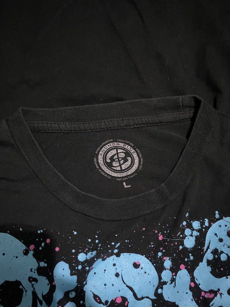 Anchor Blue Skull Tee (Category: Tshirts & Polo Shirts ) located in Manila. Submitted by mals.col (Listing ID 1467732447, Image 3). Description: Dimensions: 21” x 29” Flaws: minimal crackprints ₱700+sf.