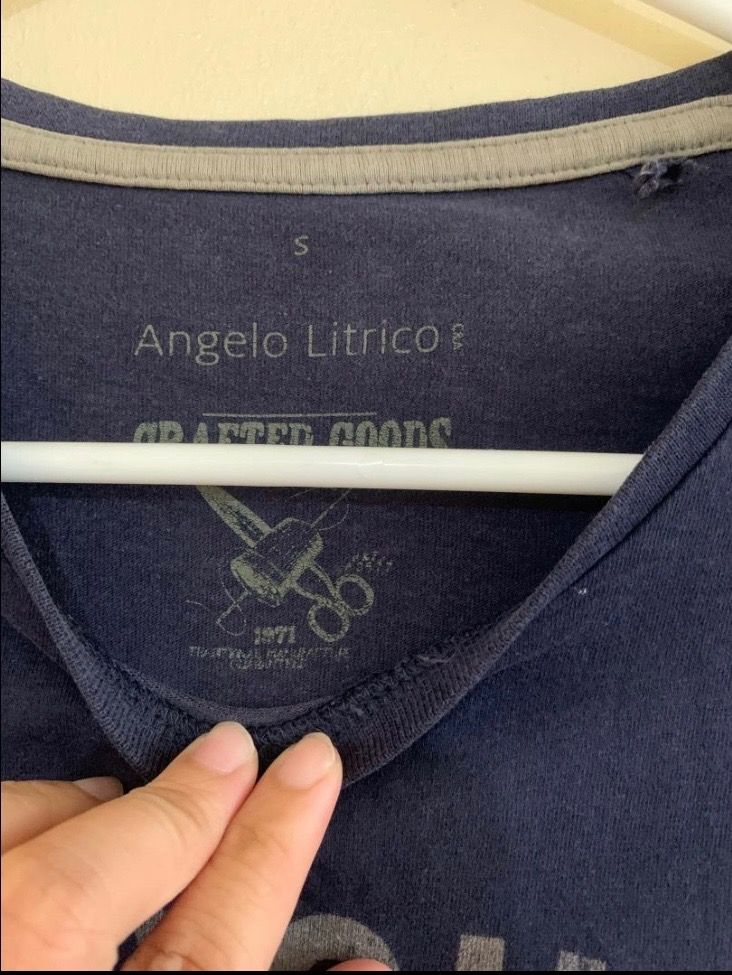Angelo Litrico Shirt Unisex (Category: Tshirts & Polo Shirts ) located in Valenzuela. Submitted by clickandshoppreloved (Listing ID 1467617577, Image 2). Description: Angelo Litrico Shirt Mens Onhand, Original Small Ontag, (26L x 19W) (Excellent Condition, Good As New).