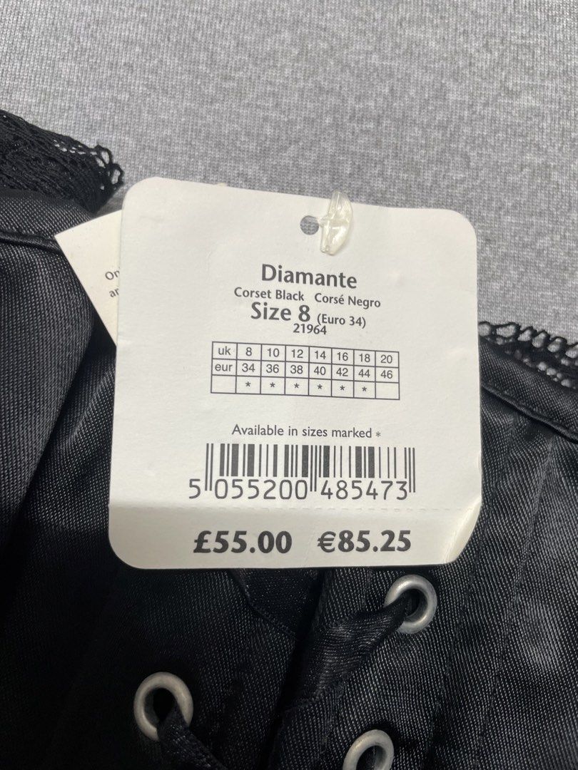 Ann Summers Satin Diamante Corset (Category: Others Tops) located in Taguig. Submitted by zavelle.824 (Listing ID 1467763680, Image 3). Description: Size 8 Bnew.