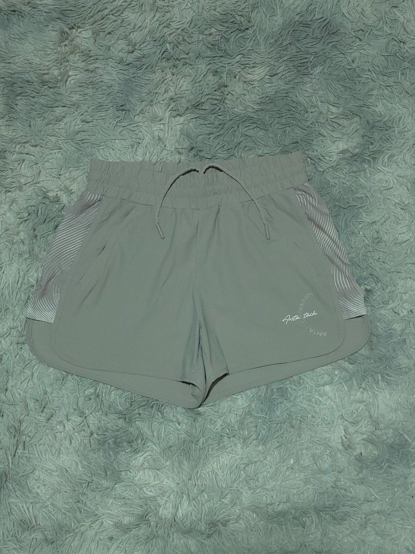 Anta Tech Training Sports Shorts (Category: Shorts) located in Abulug. Submitted by humanwhosellthings (Listing ID 1467734863, Image 1). Description: - Brand:ANTA Womens Drifit Short ✅Excellent Condition ✅Issue: none ▫️Waist Size: 26-32 ▫️Length: 11 - Style: Tech training shorts - Color: Grey - Size: S (fits 160/68A) - Material: Lightweight 78% nylon, 22% spandex blend - Features: Elastic waistband with adjustable drawstring - Storage: Secure zip
