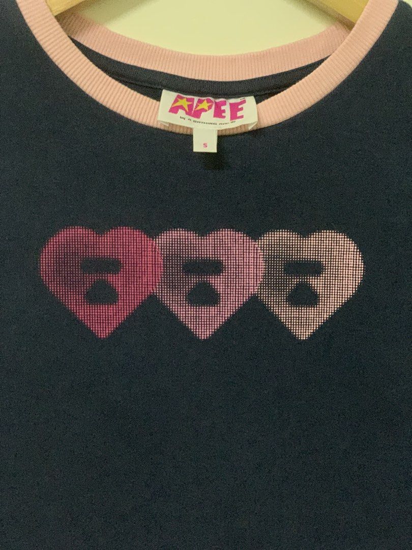 APEE TRIPLE HEART CROPTOP (Category: Others Tops) located in Manila. Submitted by scarlett_hope (Listing ID 1467743870, Image 2). Description: .