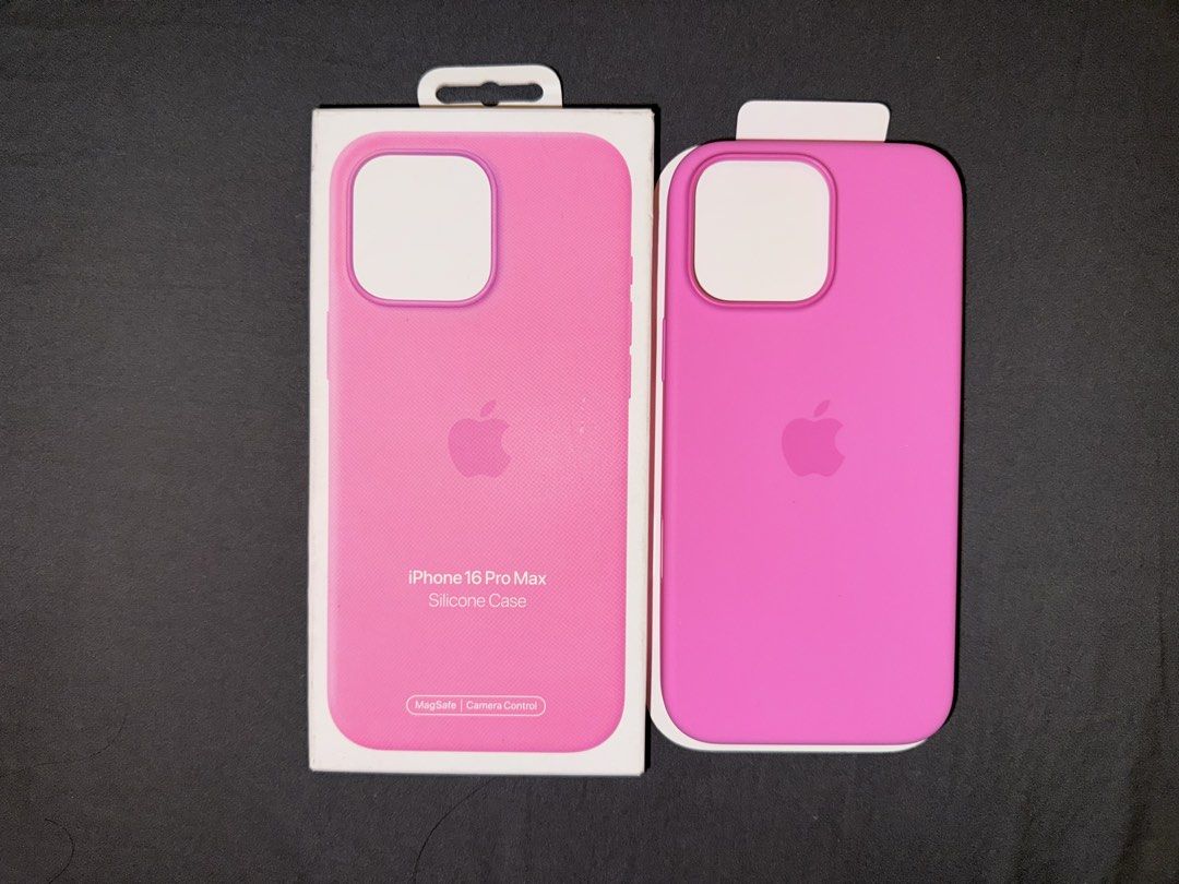 Apple Silicone Case in Peony for iPhone 16 Pro Max (Category: Cases & Sleeves) located in Manila. Submitted by clalala.fire (Listing ID 1467723126, Image 1). Description: Used for 1 day only Original. Bought this directly from powermac website.