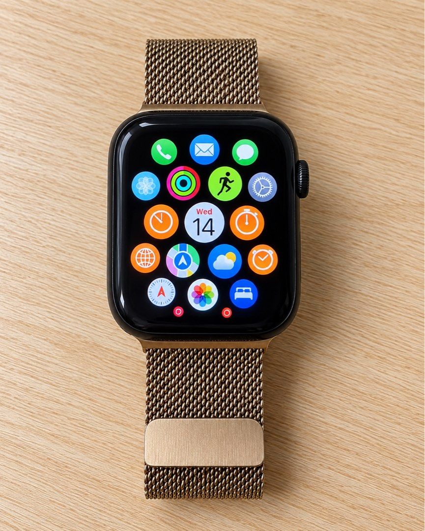 Apple Watch SE (2nd Generation) (Category: Wearables & Smart Watches) located in Quezon City. Submitted by magicshop2020 (Listing ID 1467788690, Image 1). Description: FOR SALE: Apple Watch SE (2nd Gen) GPS 44mm 💰 Price: ₱10,000 negotiable • Purchased May 2025 • 96% battery health • No dents, well-maintained • 44mm Aluminum Case • no more original band but comes with metal mesh band • GPS model • 32GB capacity RFS: Upgrading PM for inquiries! Se