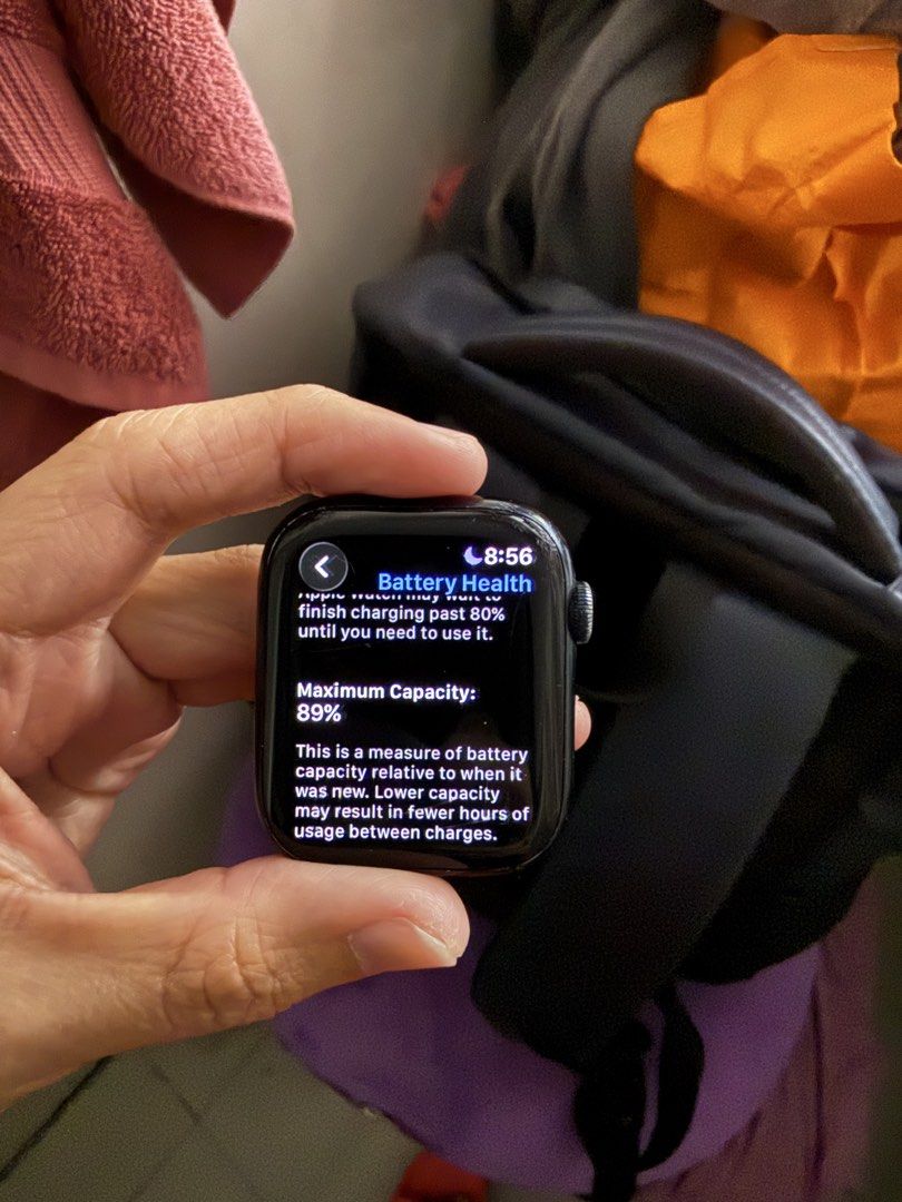Apple Watch Series 8 45mm (Category: Wearables & Smart Watches) located in Quezon City. Submitted by xsgldsx (Listing ID 1467607807, Image 1). Description: Apple Watch Series 8 45mm 32gb capacity With visible paint chips around the frame and scratches on the screen Battery health: 89% Inclusions: Watch itself, charger, replacement strap. No box Meetups in SM North/nearby areas. For farther locations, I will ask for an additional fee for transport