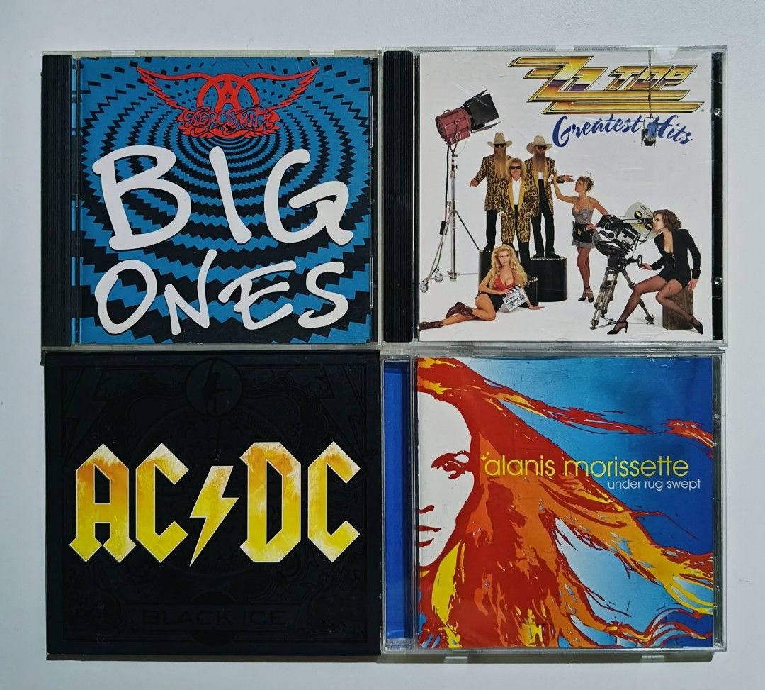 Assorted Rock CDs (Category: CDs & DVDs) located in Taguig. Submitted by sellout2ny (Listing ID 1467720387, Image 2). Description: 200/250 each VG+/NM discounts on bulk order - Massive CD bundle: Classic rock, alternative, and pop albums - Featured artists: AC/DC, Aerosmith, Bob Dylan, Alanis Morissette, No Doubt, Our Lady Peace, Yes, Eurythmics, and many others - Condition: Standard jewel cases complete with original artwork and discs - Ideal fo