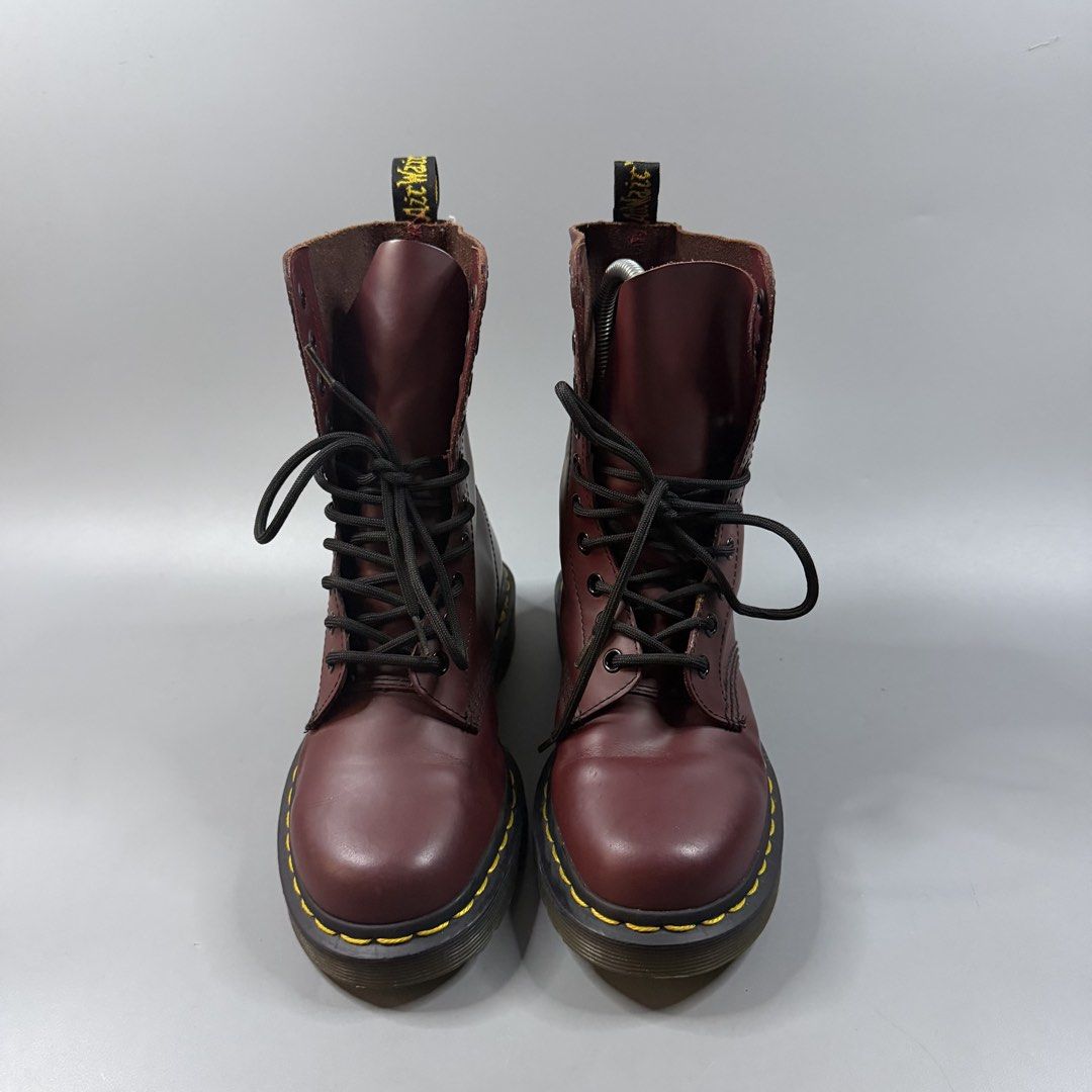 (Authentic) Dr. Martens - 1490 High Lace Boots Cherry Red (Category: Boots) located in Paranaque City. Submitted by millennial_goodz (Listing ID 1467716037, Image 2). Description: WTS (Authentic) Dr. Martens - 1490 High Lace Boots Cherry Red Size 6 Ladies - 4 UK - 37 Euro Excellent condition - Signs of usage Authentic P2,499 only DM.