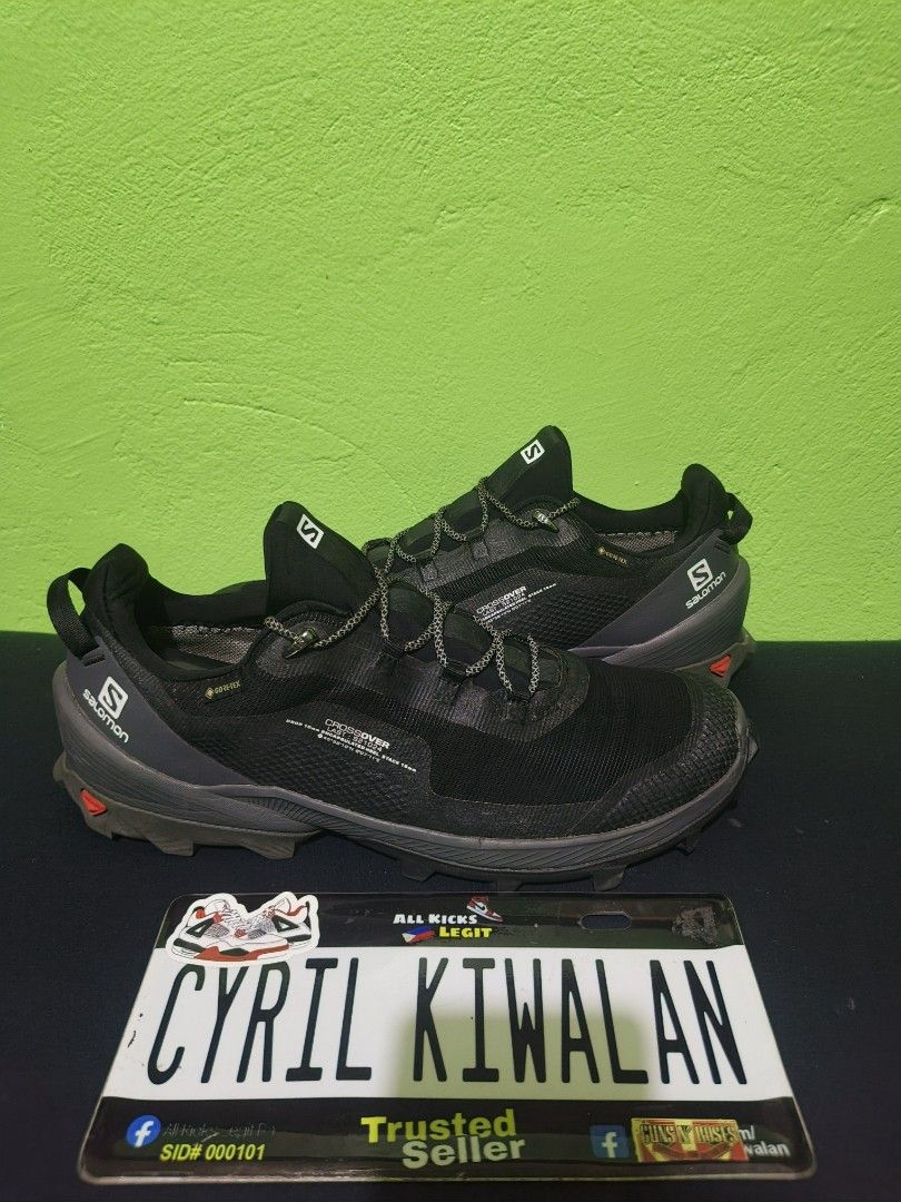 Authentic Salomon CrossOver Goretex Triple Black (Category: Sneakers) located in Baguio. Submitted by ckiwalan (Listing ID 1467742867, Image 1). Description: For sale Authentic Like new condition No issue Thick outsole Lightweight Baguio city can ship nationwide.