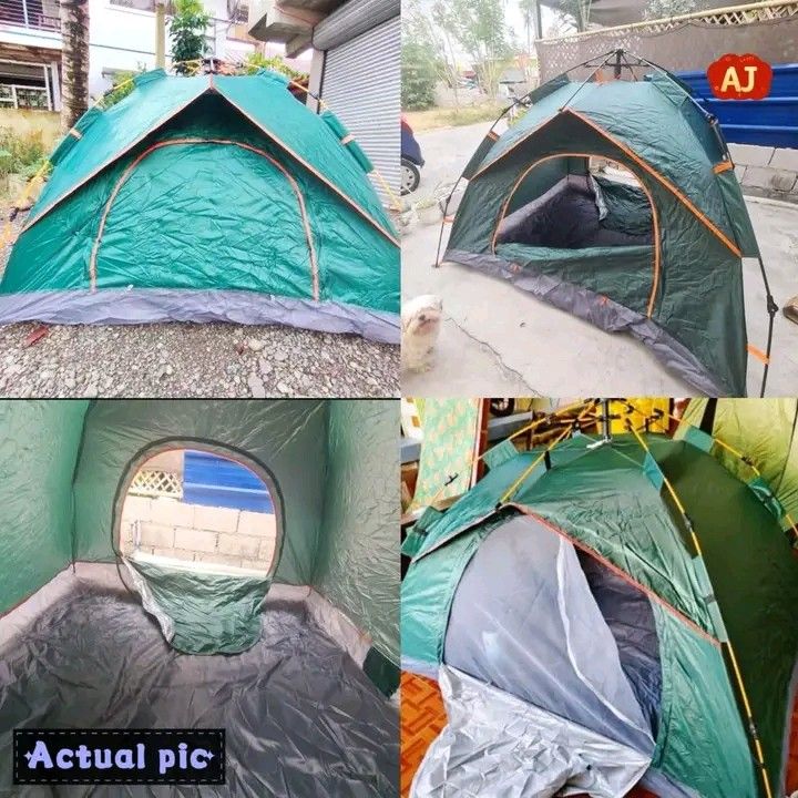 Automatic Camping Tent (Category: Outdoor Furniture) located in Manila. Submitted by micoooy (Listing ID 1467606853, Image 3). Description: 3-4 Person - 1400 5-6 Person - 1900.