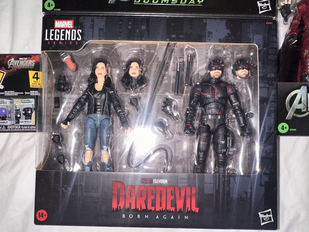 AVENGERS DOOMSDAY FIGURES MARVEL LEGENDS (Category: Action & Battle Toys) located in Pasig City. Submitted by thefortressph (Listing ID 1467764803, Image 3). Description: FOR SALE: Avengers Doomsday Marvel legends:￼ 1.) 2pack Invisible Woman & Human Torch - MISB - 3800 2.) Magneto Marvel Legends - MISB - 2200 * Daredevil Born Again 2Pack - Daredevil & Jessica Jones - MISB - 4100 BITTY POPS: * Black Panther (Shuri): 250 * Professor X: 280 * Thor: 