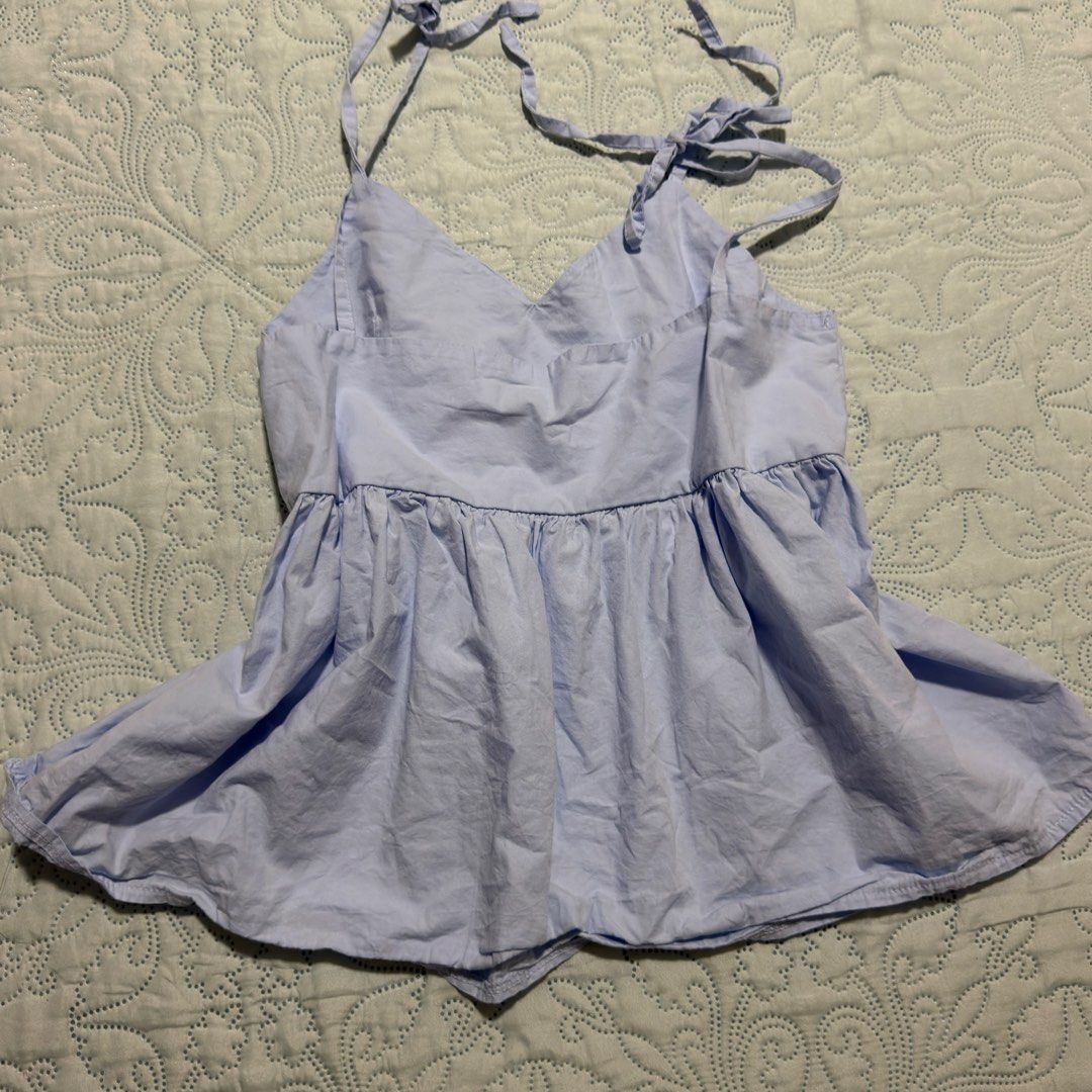 Babydoll Peplum Top (Category: Blouses) located in Cebu City. Submitted by shopjillscloset (Listing ID 1467753678, Image 3). Description: - no issues - worn once - dm for ww - zipper enclosure on the side.