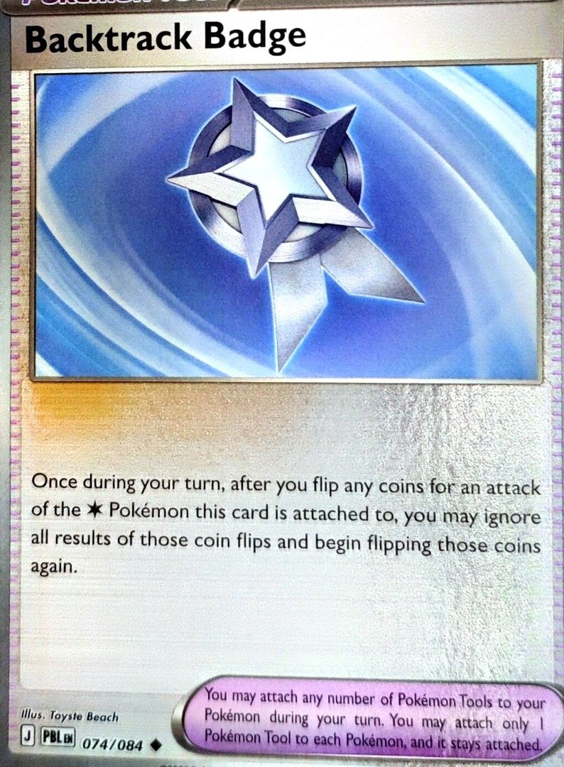Backtrack Badge 074/084 Uncommon (Category: Raw Singles) located in Las Pinas. Submitted by funtoys18 (Listing ID 1467643206, Image 1). Description: .