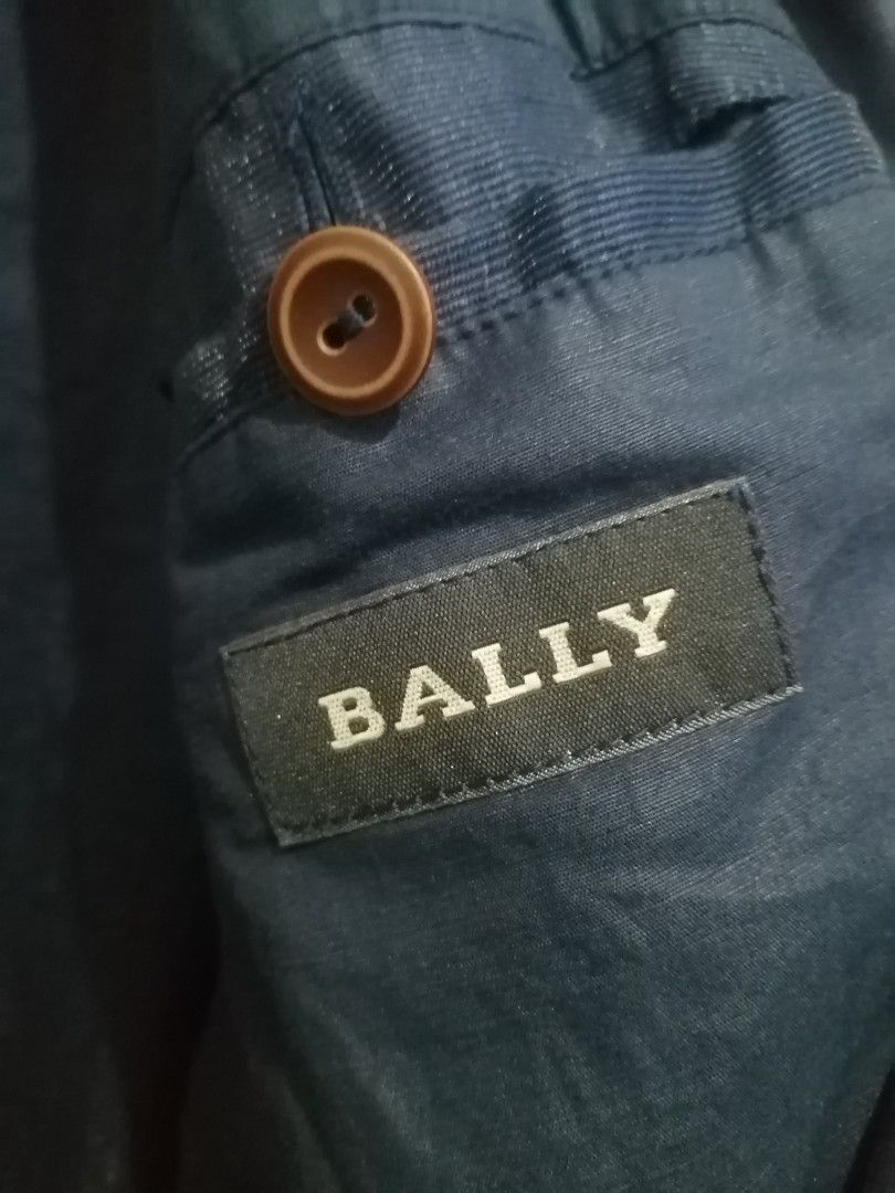 Bally Blue Casual lightweight Jacket (Category: Coats, Jackets and Outerwear) located in Manila. Submitted by alden_apparel (Listing ID 1467800944, Image 1). Description: - Authentic Vintage Bally blue jacket - Band collar with stylish contrast brown buttons - Convenient side pockets - no lining - Ribbed hem and cuffs for a snug fit - Great casual layer for cooler weather - Linen blend lightweight material - Good condition.