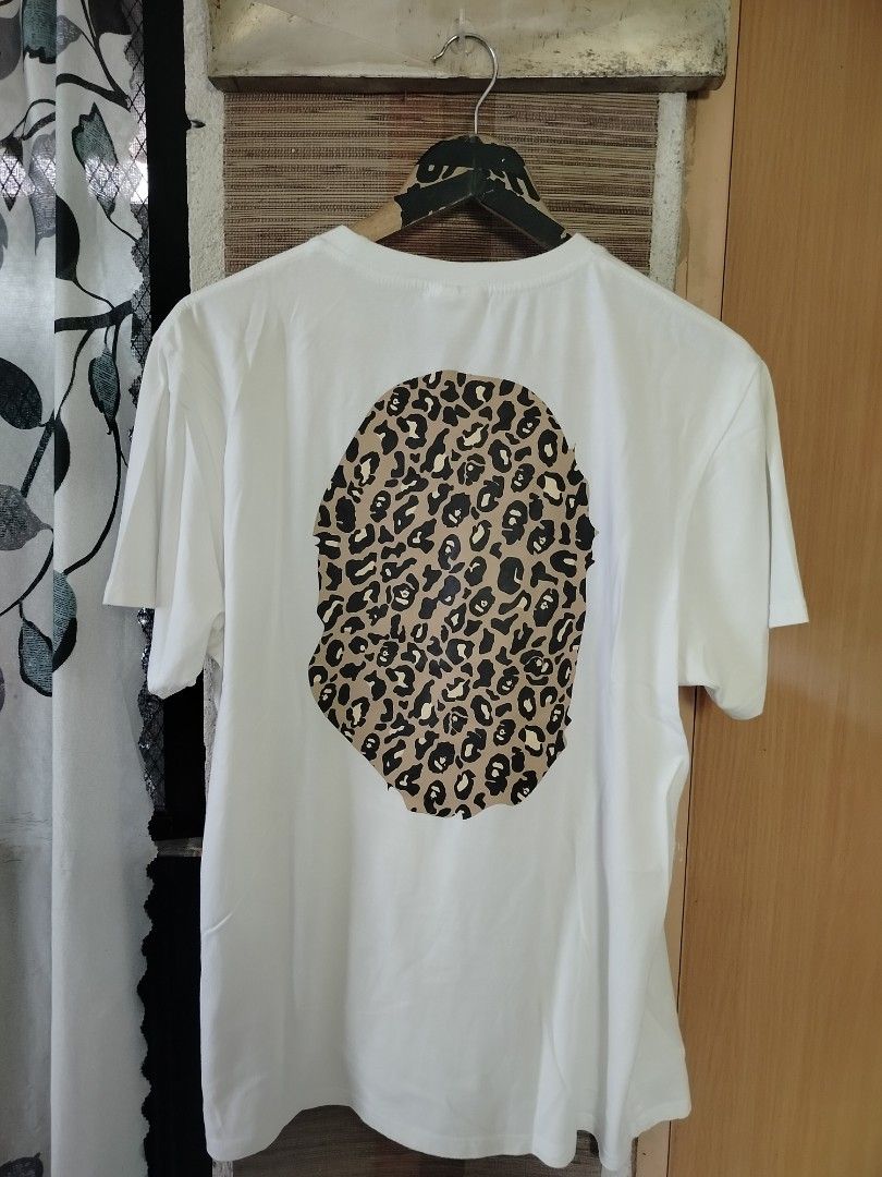 Bape mirror leopard tee (Category: Formal Shirts) located in Ligao. Submitted by milo_finds303 (Listing ID 1467663948, Image 2). Description: Bape mirror •Dimes: 22X29 •Colorate: 9/10 •Good Condition •Issue: no gold tag one pinhole not visible 350 plus sf‼️ JNT COURIER AND CAN SHIP NATIONWIDE🌐📦.