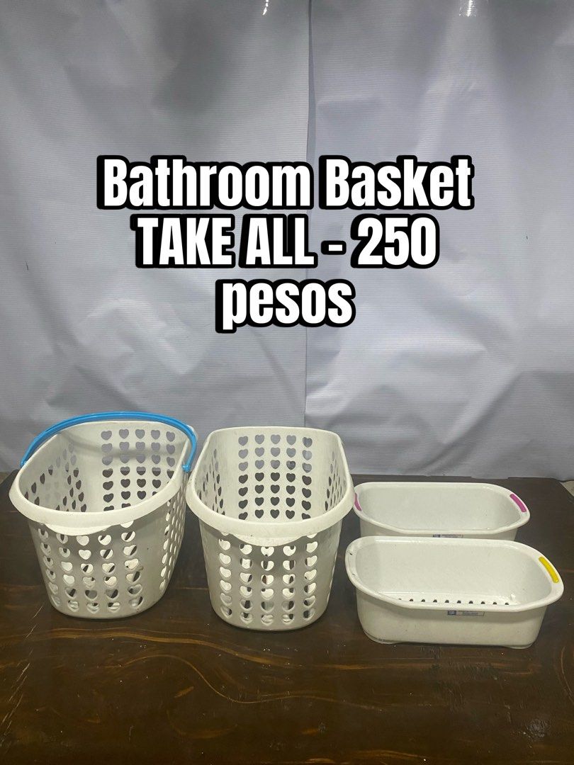Bathroom Basket TAKE ALL (Category: Bathroom & Kitchen Fixtures) located in Manila. Submitted by dealrack (Listing ID 1467652330, Image 1). Description: .