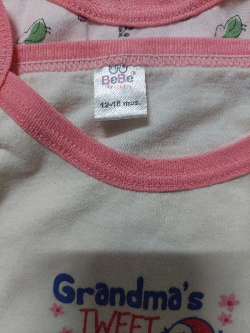 BeBe by So-En Kid Tops (Category: Babies & Kids Fashion) located in Taguig. Submitted by thrifthub.ph (Listing ID 1467653812, Image 3). Description: Has minor stains,Good for pambahay nalang 100% cotton.hindi pa laspag ang tela,na mantsahan lang..