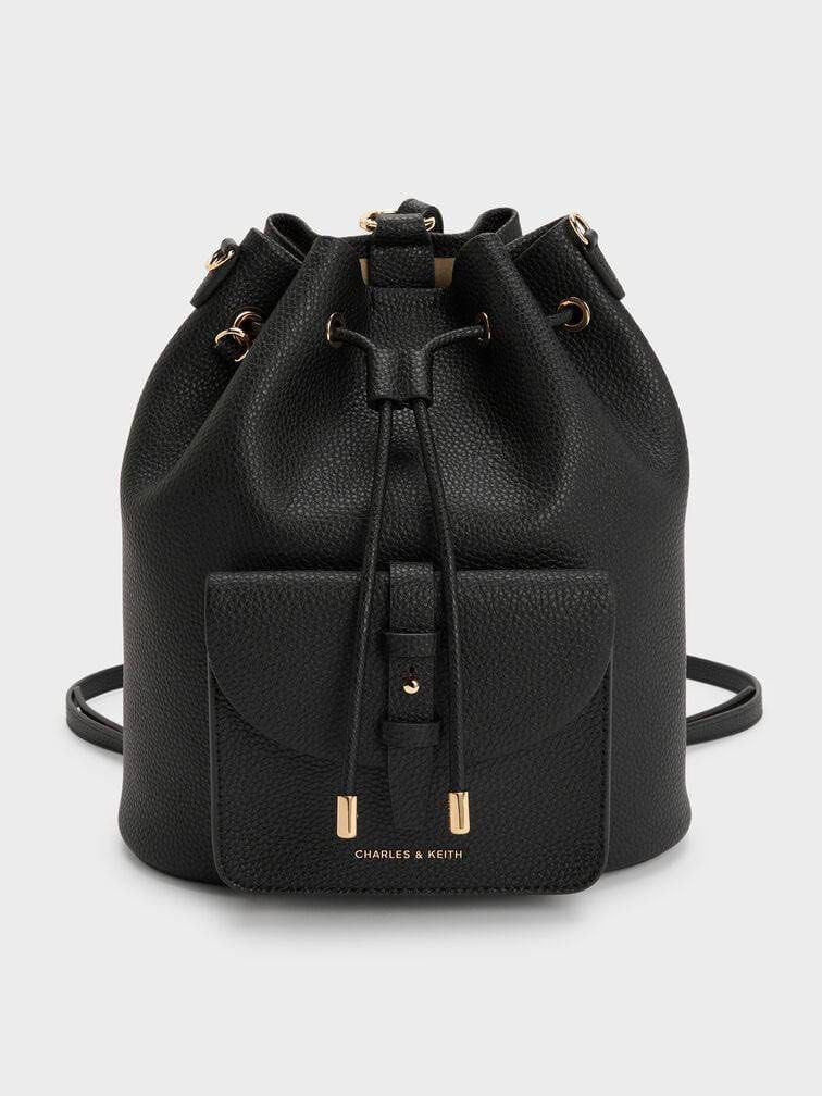 Beryl Drawstring Backpack (Category: Bags & Wallets) located in Kuala Lumpur. Submitted by trust_preloved (Listing ID 1467680393, Image 1). Description: Beryl Drawstring Backpack Model : 60151619 Price : RM179 Material : Recycled Leather Size (CM) : 25 x 27 x 13 Color : Black , Chocolate.