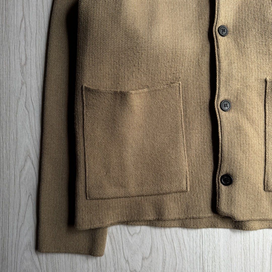 Beslow Standard knitted single-collar cardigan (Category: Coats, Jackets and Outerwear) located in Zamboanga. Submitted by rustic.rev (Listing ID 1467695381, Image 3). Description: Besļow Standard knitted single-collar cardigan In excellent condition Tagged: M Actual Measurements: Pit to pit: 19.5” Length: 26” Shoulders: 16” Sleeves length: 24.5”.