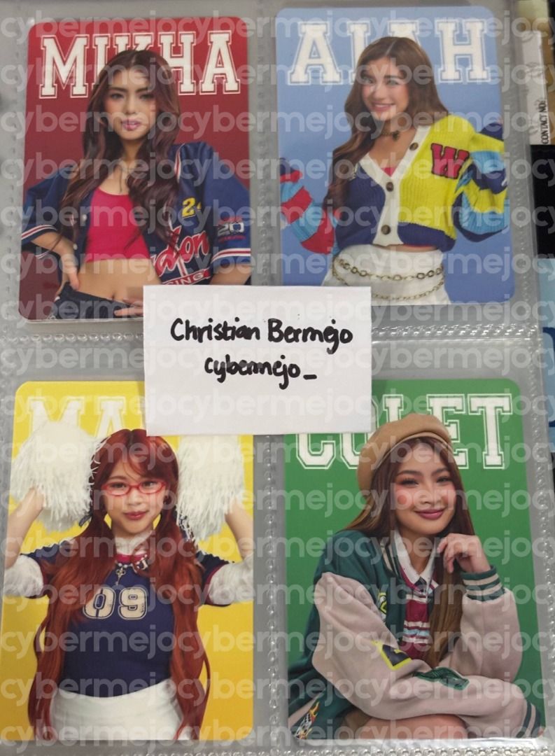 BINI x Sterling Photocard Full Set (Category: K-Wave Merchandise) located in Pasig City. Submitted by cybermejo_ (Listing ID 1467754313, Image 1). Description: - Includes individual member and duo PCs - Take all as set - Last price at 900 - RFS: Decluttering, need funds.