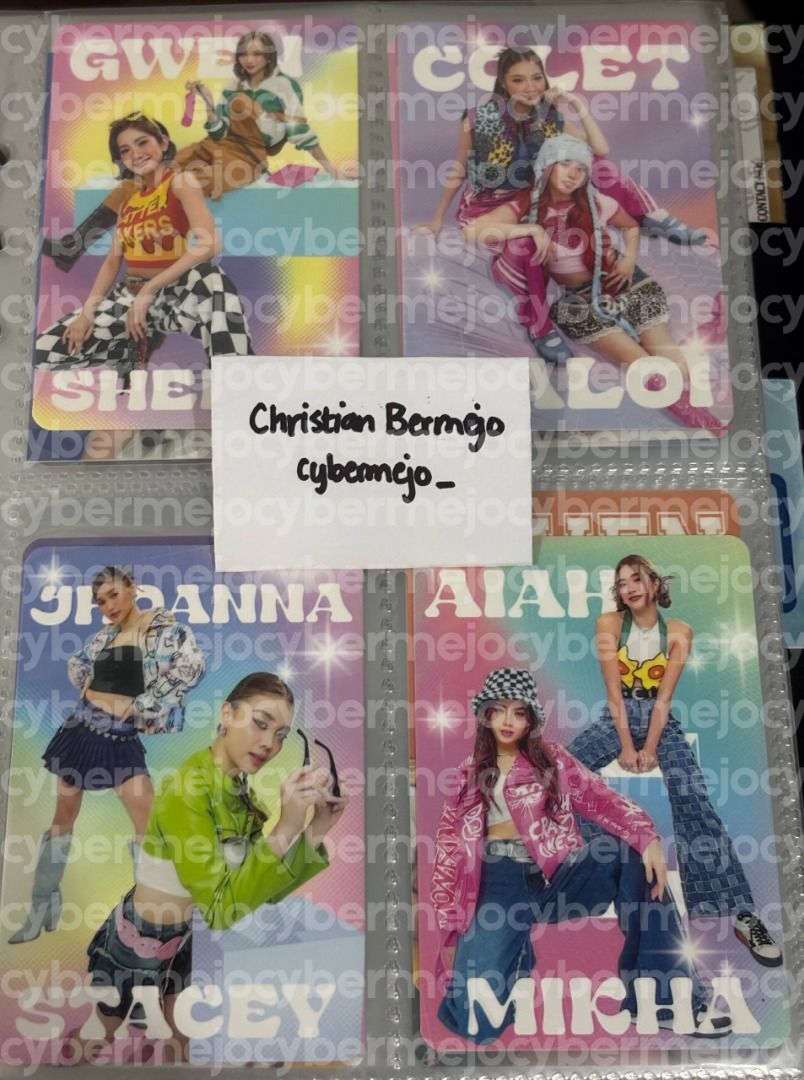 BINI x Sterling Photocard Full Set (Category: K-Wave Merchandise) located in Pasig City. Submitted by cybermejo_ (Listing ID 1467754313, Image 3). Description: - Includes individual member and duo PCs - Take all as set - Last price at 900 - RFS: Decluttering, need funds.