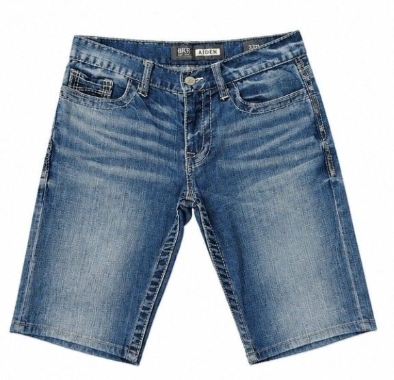 BKCR Aiden Denim Shorts Size 27/28 (Category: Shorts) located in Davao. Submitted by deffnotadam. (Listing ID 1467680398, Image 1). Description: - Brand/Model: BKCR Aiden denim shorts - Wash: Classic blue wash - Fit: Mid-rise waist, comfortable fit - Details: Pocket distressing, contrast stitching, button fly - Material: Sturdy cotton denim - Size: Tag reads 27/28.