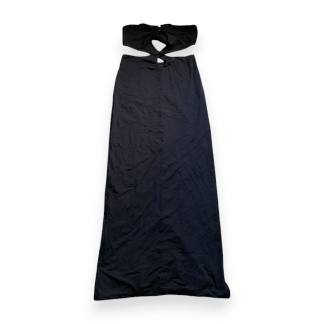 Black Cutout Self tie Midi Dress (Category: Dresses) located in Rizal. Submitted by sheeraay (Listing ID 1467656118, Image 1). Description: - Color: Sleek black - Fit: Bodycon style with stretchy fabric.
