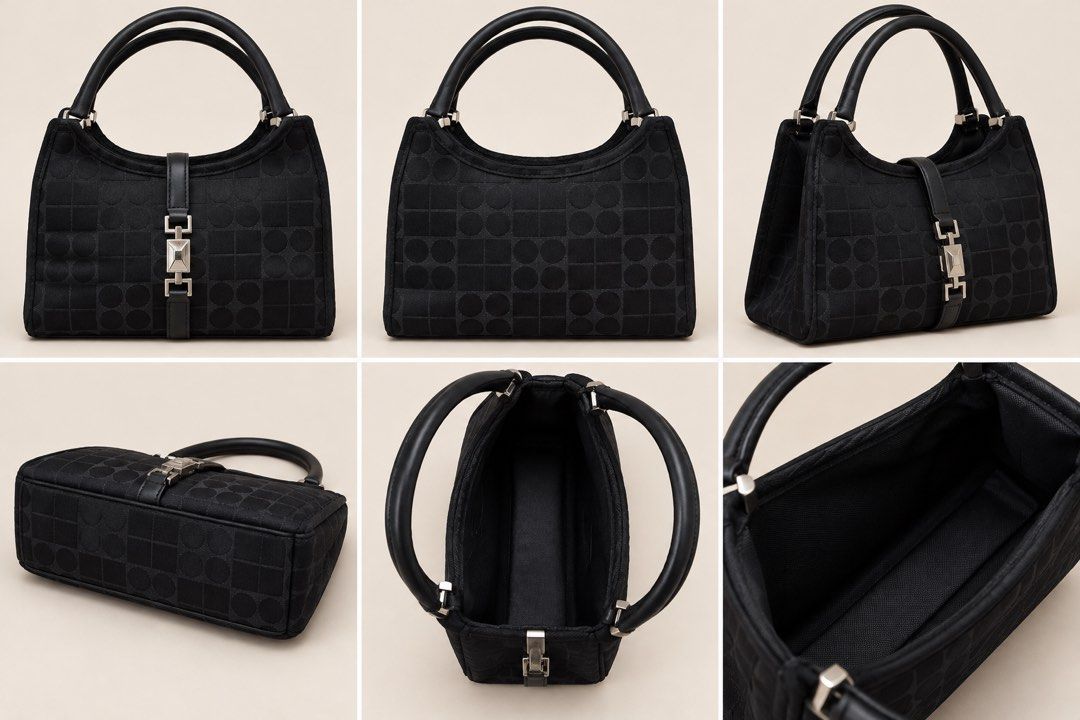 black fabric handbag (Category: Tote Bags) located in San Fernando. Submitted by japansurpluselyu (Listing ID 1467753775, Image 1). Description: .