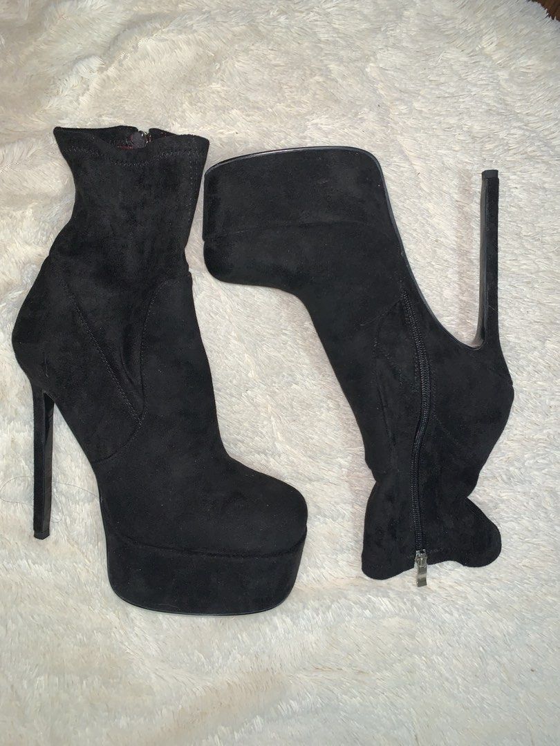 Black High Heels Stilettos Boots (Category: Heels) located in Manila. Submitted by lili_doll (Listing ID 1467712481, Image 3). Description: - used twice .