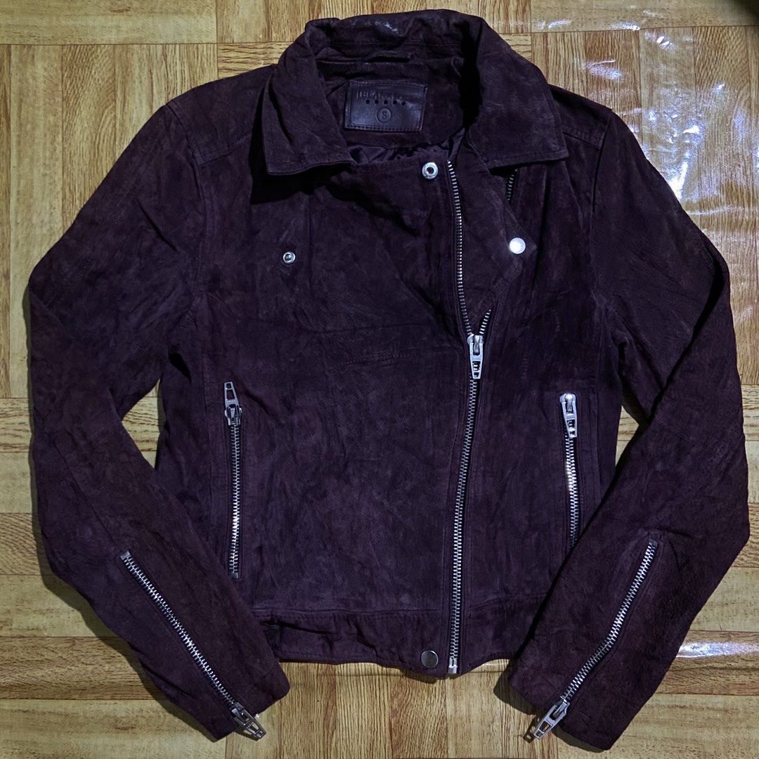 Blank NYC Suade Leather Jacket (Category: Coats, Jackets and Outerwear) located in Dasmarinas. Submitted by thrift2gems (Listing ID 1467604998, Image 1). Description: Blank NYC Suade Leather Jacket✨ -WIDTH: 16.5 -LENGTH: 19 -COLOR RATE: 9.3/10 -CONDITION: 9.3/10 -ISSUE: NEED WASH .