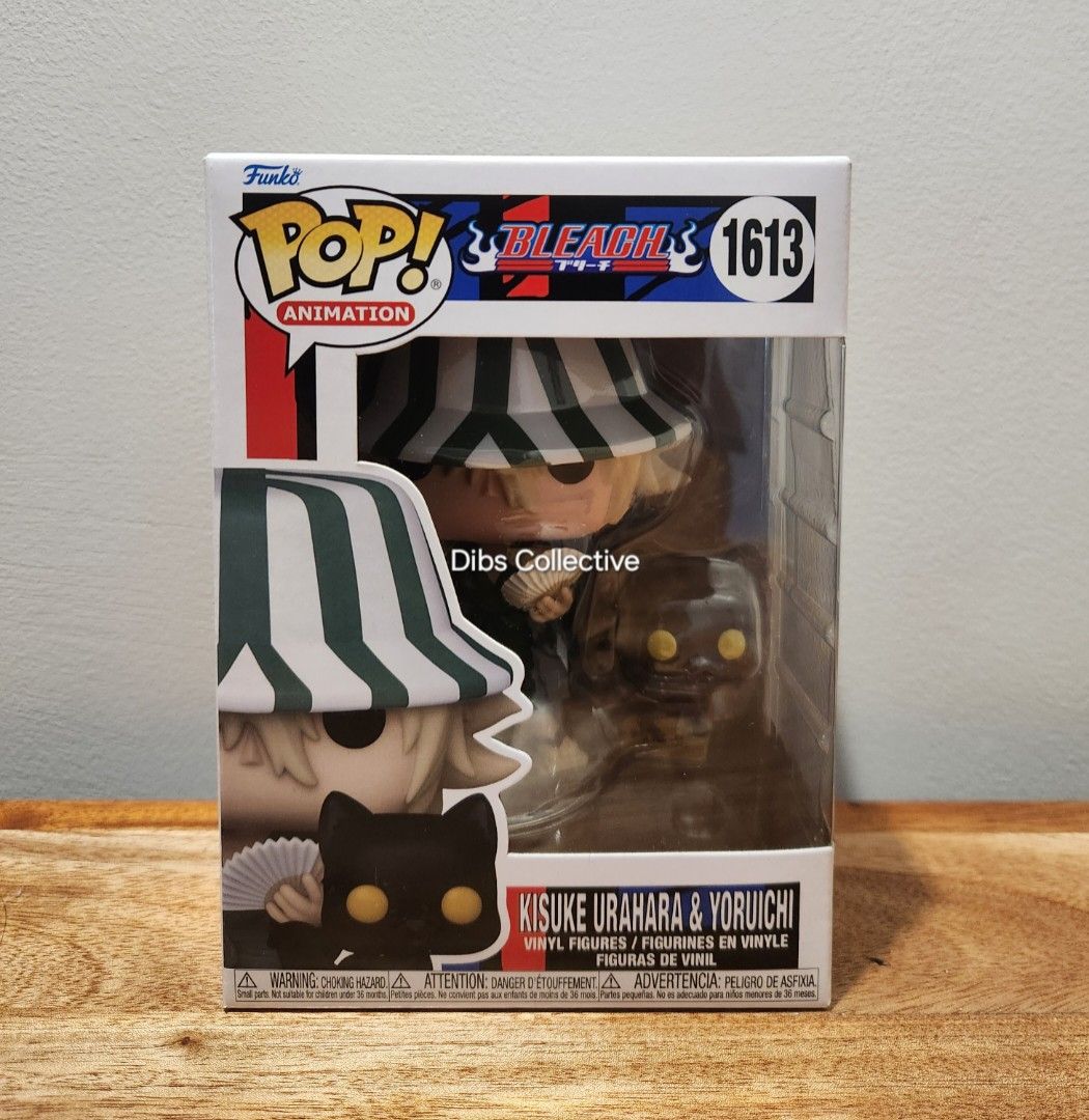 BLEACH | Kisuke Urahara Funko Pop (Category: Figurines & Statues) located in Quezon City. Submitted by dibs.collective (Listing ID 1467741115, Image 1). Description: ⚡️ FOR SALE ⚡️ 📦 Box Condition: 8.5 and above (unless stated otherwise) 📸 Actual photos | What you see is what you get 🛡️ Protector included (may show minor wear) | Brand-new protector available for an additional fee 💰 Payment: Online transfer 📍 Location: Marikina | San Juan 🚚 