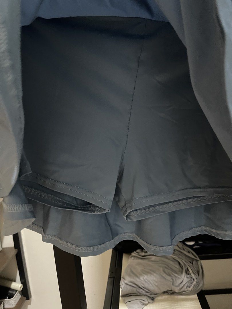 Blue Athletic Skort with Built-In Shorts (Category: Skirts) located in Mandaluyong City. Submitted by smntazia (Listing ID 1467778037, Image 2). Description: Light blue sports / activewear skirt with built-in shorts Size: L.