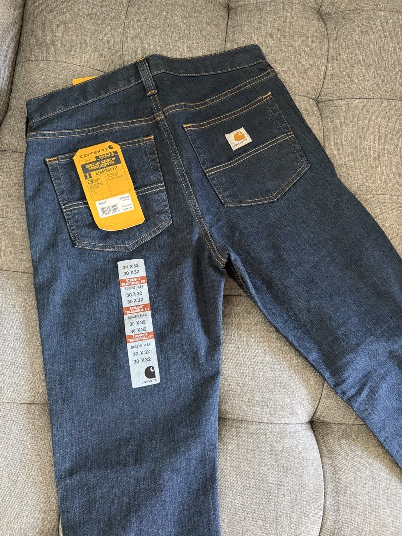 BNWT Carhartt Rugged Flex Straight Fit (Category: Jeans) located in Manila. Submitted by pachoooli (Listing ID 1467631499, Image 3). Description: Rugged Flex Straight Fit 5 pocket tapered jean 30x32.