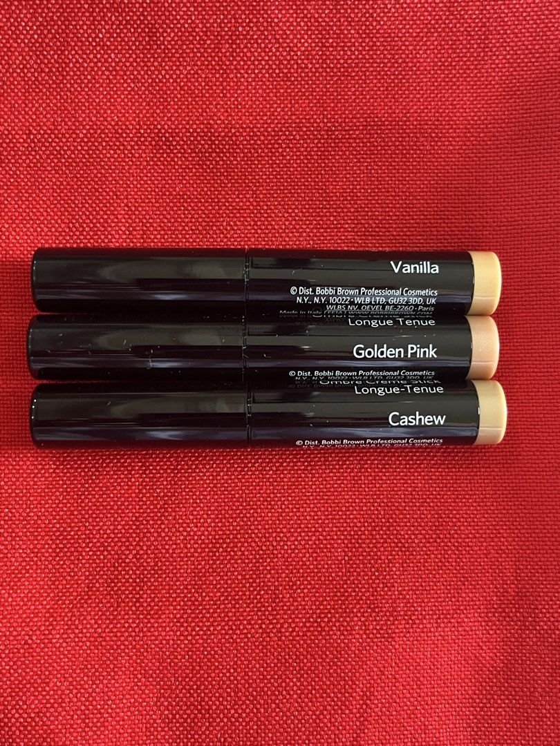 BOBBI BROWN SHADOW STICK (Category: Makeup) located in Manila. Submitted by luxeclassyshop (Listing ID 1467681506, Image 2). Description: BOBBI BROWN LONGWEAR CREAM Unbox SHADES AVAILABLE CASHEW 2 Vanilla 4 Golden pink 10 Dusty mauve 1 Size each mini .
