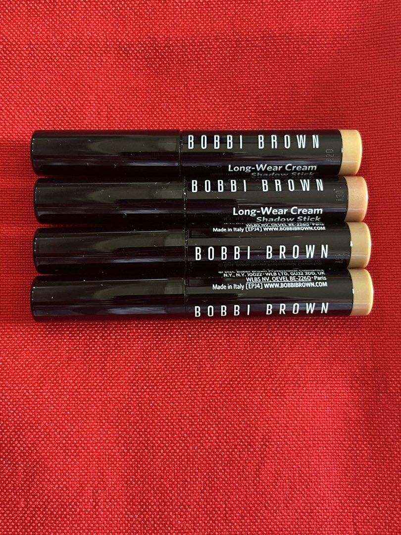 BOBBI BROWN SHADOW STICK (Category: Makeup) located in Manila. Submitted by luxeclassyshop (Listing ID 1467681506, Image 1). Description: BOBBI BROWN LONGWEAR CREAM Unbox SHADES AVAILABLE CASHEW 2 Vanilla 4 Golden pink 10 Dusty mauve 1 Size each mini .