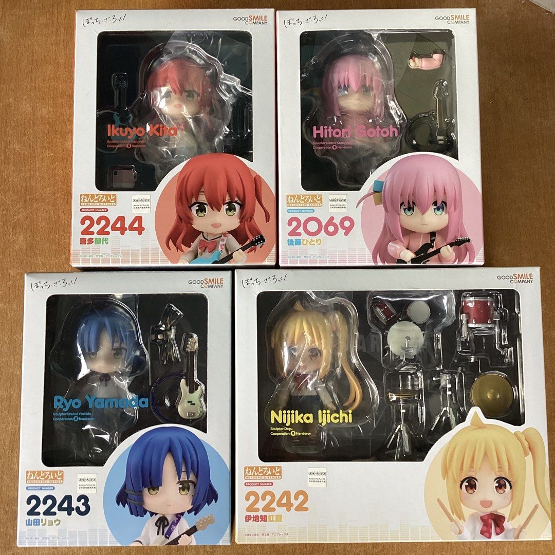 BOCCHI THE ROCK NENDOROID (SET) (Category: Kids Toys) located in Bulacan. Submitted by prism_013 (Listing ID 1467692377, Image 1). Description: MISB - BOX HAS SCRATCHES AND CREASES ₱7000 for the set LALAMOVE/J&T/GGX.