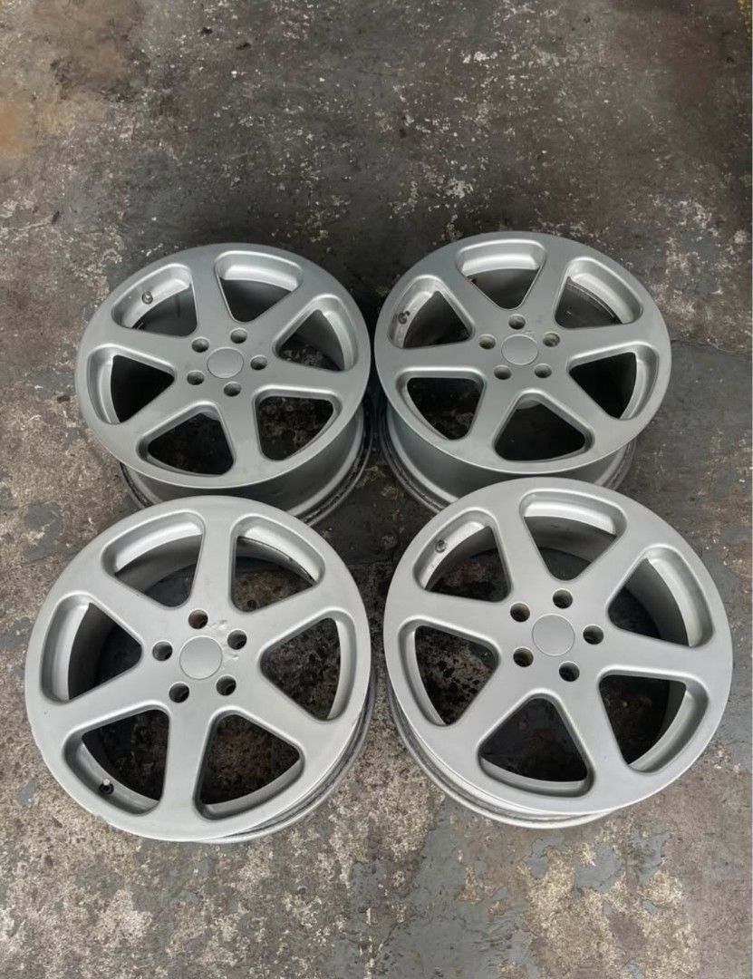BridgeStone BIM ZEIT (Category: Mags and Tires) located in Manila. Submitted by mr.niceguy_10 (Listing ID 1467734329, Image 1). Description: For Sale Only 🇯🇵 BridgeStone - Bim Zeit Made in Japan 18x8 / 5x114 / 38 et Complete Center caps Steel Valve Stem issue: 2 wheels may bubbles sa paint (BUT STILL PRESENTABLE) Owner / Seller RFS: Extra Set. Sampaloc, Manila / Meycauayan Bulacan Area.