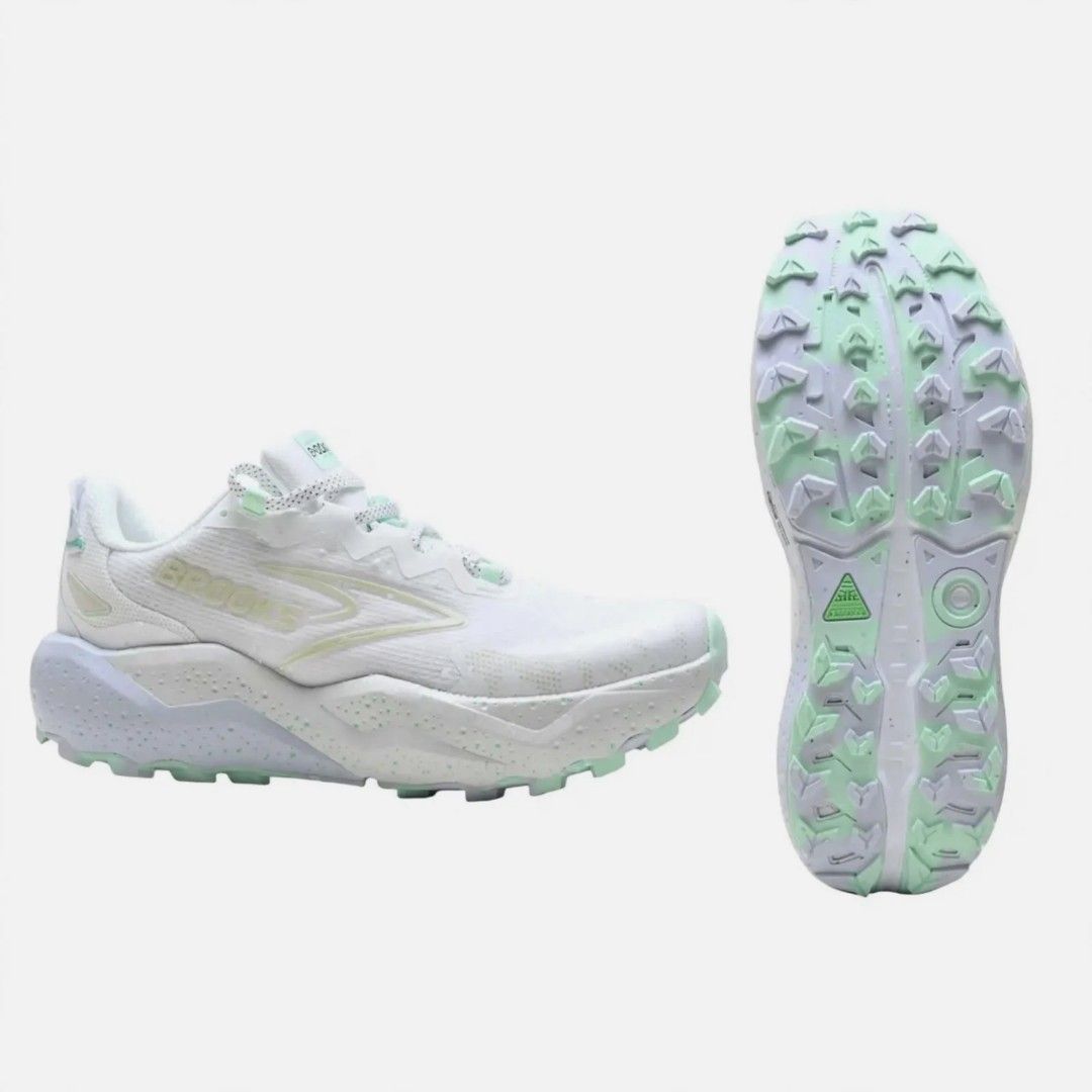 Brooks Caldera 8 (Category: Sneakers) located in Rizal. Submitted by timeless_shop (Listing ID 1467613537, Image 3). Description: FOR SALE: ORIGINAL BROOKS CALDERA 8 - Women's Trail Shoes 🤍 📌 DETAILS: 💙 Model: Brooks Caldera 8 - TRAIL | Neutral 🏔️ 💙 Size: US 7 Women's | EU 38 | UK 5 | 24cm 📏 Pang Size 7.5 feet 💙 Color: Pearlized White 💙 Condition: 9.9/10 - Super linis, hindi madumi! 🧼✨ Fresh na fresh 💙 Comfort: DNA LOFT v3 ☁️ - Sobrang 
