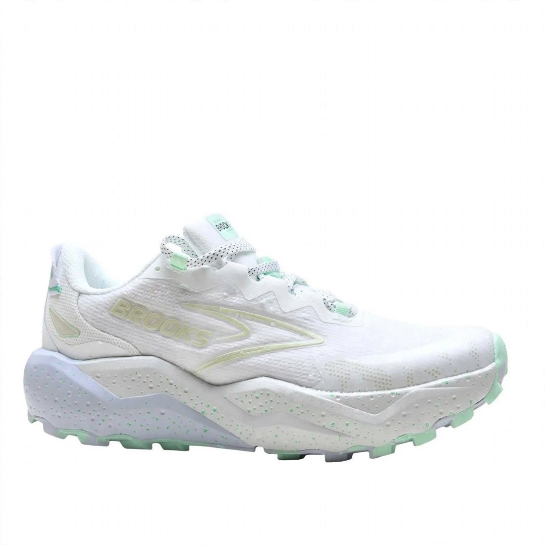 Brooks Caldera 8 (Category: Sneakers) located in Rizal. Submitted by timeless_shop (Listing ID 1467613537, Image 1). Description: FOR SALE: ORIGINAL BROOKS CALDERA 8 - Women's Trail Shoes 🤍 📌 DETAILS: 💙 Model: Brooks Caldera 8 - TRAIL | Neutral 🏔️ 💙 Size: US 7 Women's | EU 38 | UK 5 | 24cm 📏 Pang Size 7.5 feet 💙 Color: Pearlized White 💙 Condition: 9.9/10 - Super linis, hindi madumi! 🧼✨ Fresh na fresh 💙 Comfort: DNA LOFT v3 ☁️ - Sobrang 