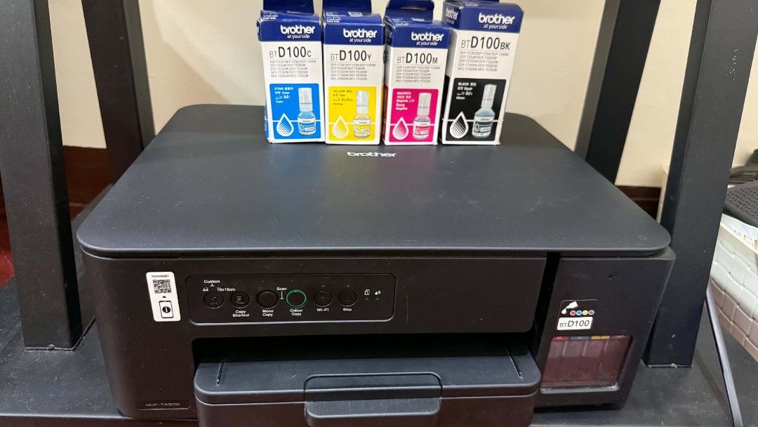 Brother DCP T430W (Category: Printers, Scanners & Copiers) located in Manila. Submitted by chuckie_052026 (Listing ID 1467714707, Image 2). Description: 🖨️ FOR SALE: Brother DCP-T430W Wireless Ink Tank Printer 🖨️ ✨ Good working condition ✨ Wireless / Wi-Fi printing ✨Print, Scan & Copy ✨ Ink Tank - economical ✨ Perfect for home, school or small business use 👉 Slightly negotiable for sure buyer 📌 Actual unit 📌 Buyer may check/test the printer 