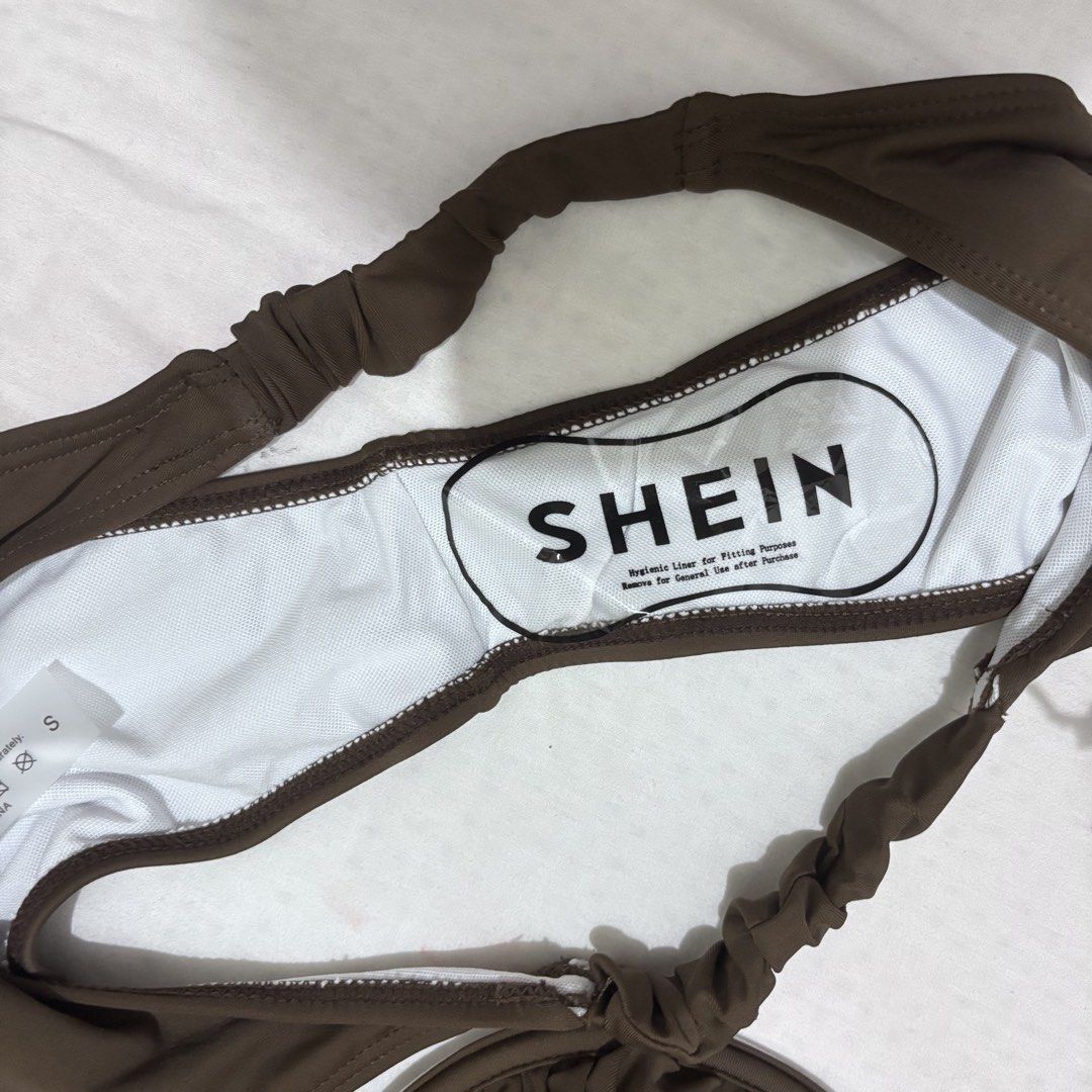 brown two piece bikini (Category: Bikinis & Swimsuits) located in Manila. Submitted by matcharista (Listing ID 1467711952, Image 2). Description: - sh3in brown two piece bikini - brand new (never worn!) - fits small to medium - underwire padded - rfs not my size.