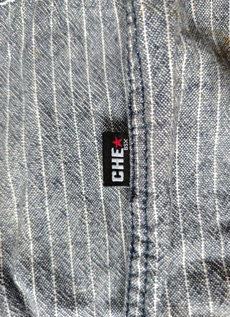 BSX Miniche Striped Button Down Polo (Category: Coats, Jackets and Outerwear) located in Muntinlupa City. Submitted by lokalthriftco. (Listing ID 1467746072, Image 2). Description: Size M Minimal Stains Need wash Good condition.