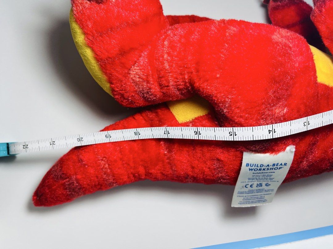 Build-A-Bear Red T-Rex Dinosaur large plushie (Category: Plushies & Soft Toys) located in Cainta. Submitted by jjsp_monsterhunting (Listing ID 1467656726, Image 2). Description: large dinosaur plushie approx 22 inches build a bear brand tag issue light eye scratch meet up pin loc cainta shipping options LALAMOVE✅JNT✅.