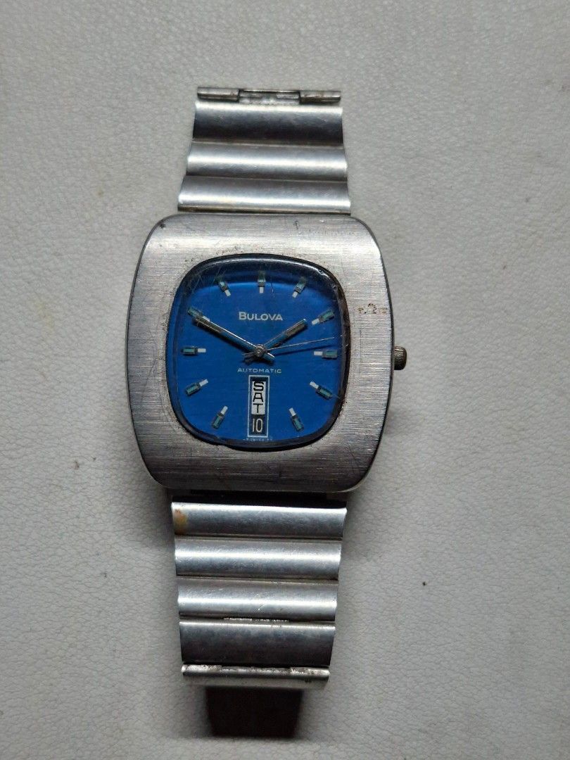 Bulova Jet Star 1973 Automatic 11BSACB (Category: Men's Watches) located in Iloilo. Submitted by KCY_Timepieces (Listing ID 1467744426, Image 1). Description: Model: Bulova Material: Stainless steel Color: Blue Bracelet: Bulova Case Size: 37mm Lug Width: Inclusions: Watch Only *********************************************** MOP: COD/COP, Bank Transfer, Gcash All deposits are non refundable and non transferable to another item All sales are final 
