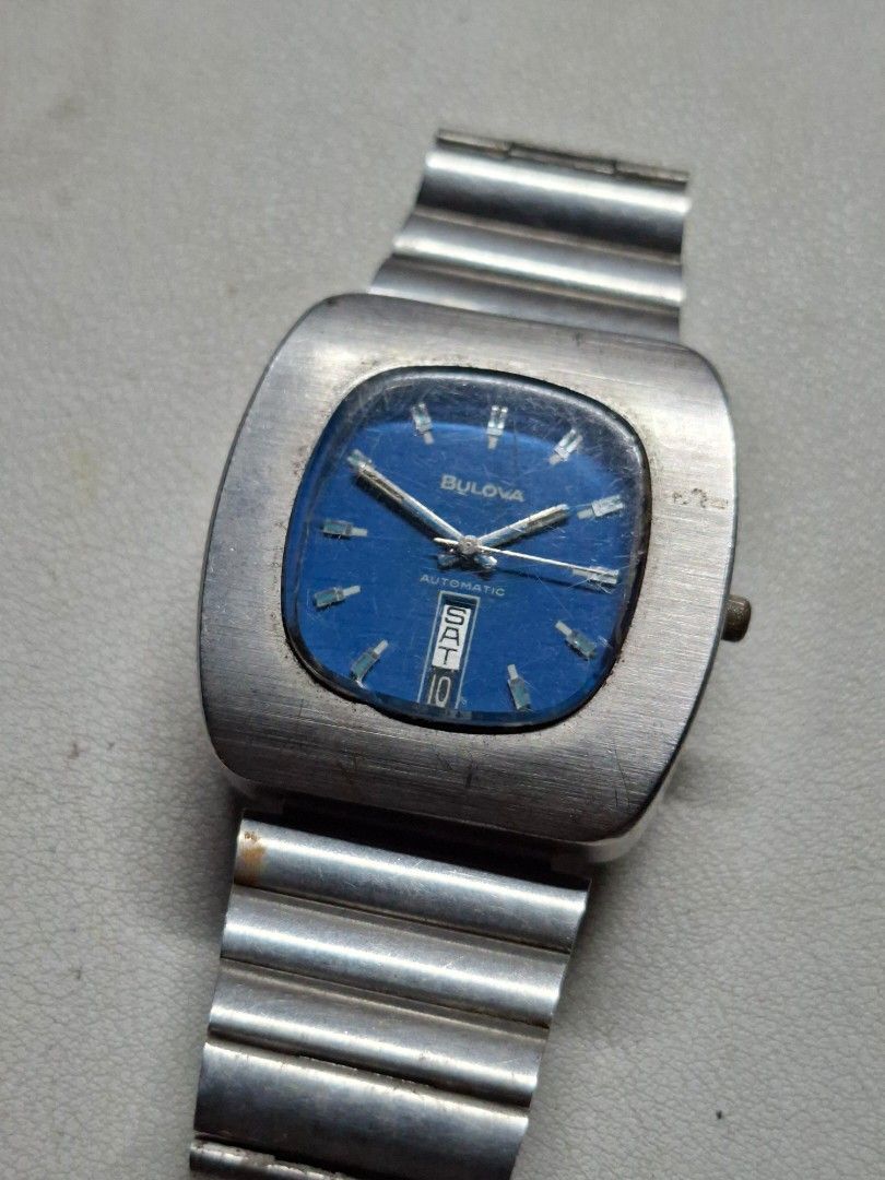 Bulova Jet Star 1973 Automatic 11BSACB (Category: Men's Watches) located in Iloilo. Submitted by KCY_Timepieces (Listing ID 1467744426, Image 2). Description: Model: Bulova Material: Stainless steel Color: Blue Bracelet: Bulova Case Size: 37mm Lug Width: Inclusions: Watch Only *********************************************** MOP: COD/COP, Bank Transfer, Gcash All deposits are non refundable and non transferable to another item All sales are final 
