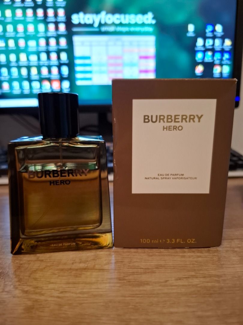 Burberry Hero Eau De Parfum 100ml (Category: Fragrance & Deodorants) located in Manila. Submitted by johnn_r (Listing ID 1467837780, Image 1). Description: - Authentic Burberry Hero Eau De Parfum - Size: 100ml (around 80ml remaining) - Includes original outer box. Bought from Fashion Rack Designer Outlet - Fragrance type: Woody scent for men - Condition: Lightly used - Bought for Php 8,000 - Willing to negotiate price for sure buyers.