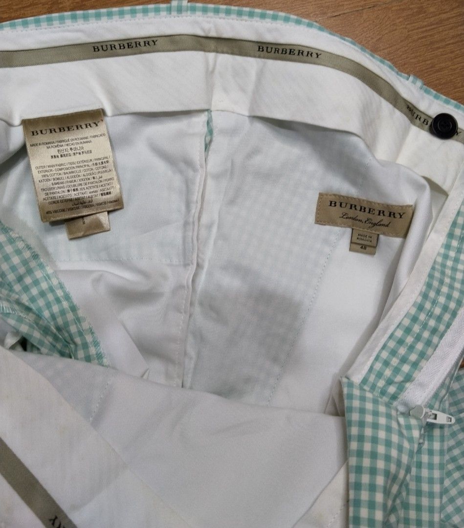 Burberry Men's Gingham Tailored (Category: Chinos) located in Bago City. Submitted by gent.ly.getup (Listing ID 1467729965, Image 3). Description: excellent need wash 30-32 waist 41 length.