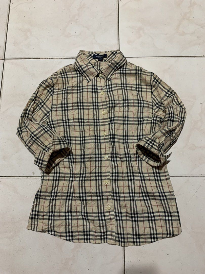 Burberry Plaids Button Down For Women (Category: Luxury Apparel) located in Kabacan. Submitted by mansourrrrrr (Listing ID 1467732228, Image 1). Description: Burberry Plaids Button Down For Women Size: Medium Excellent Condition No issue.